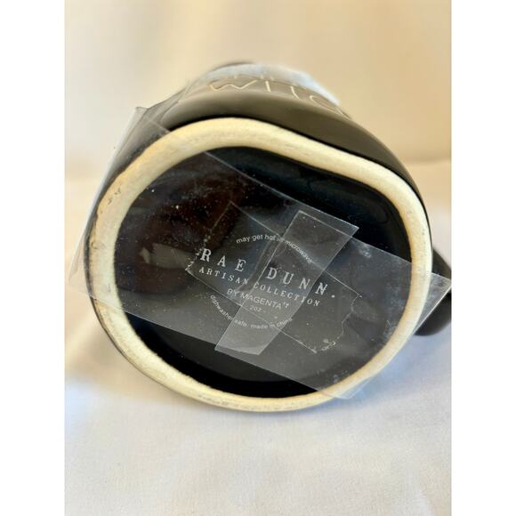 Rae Dunn Mug DRINK UP WITCHES With Witch Legs Topper Black/Green Cup Halloween - Picture 6 of 6